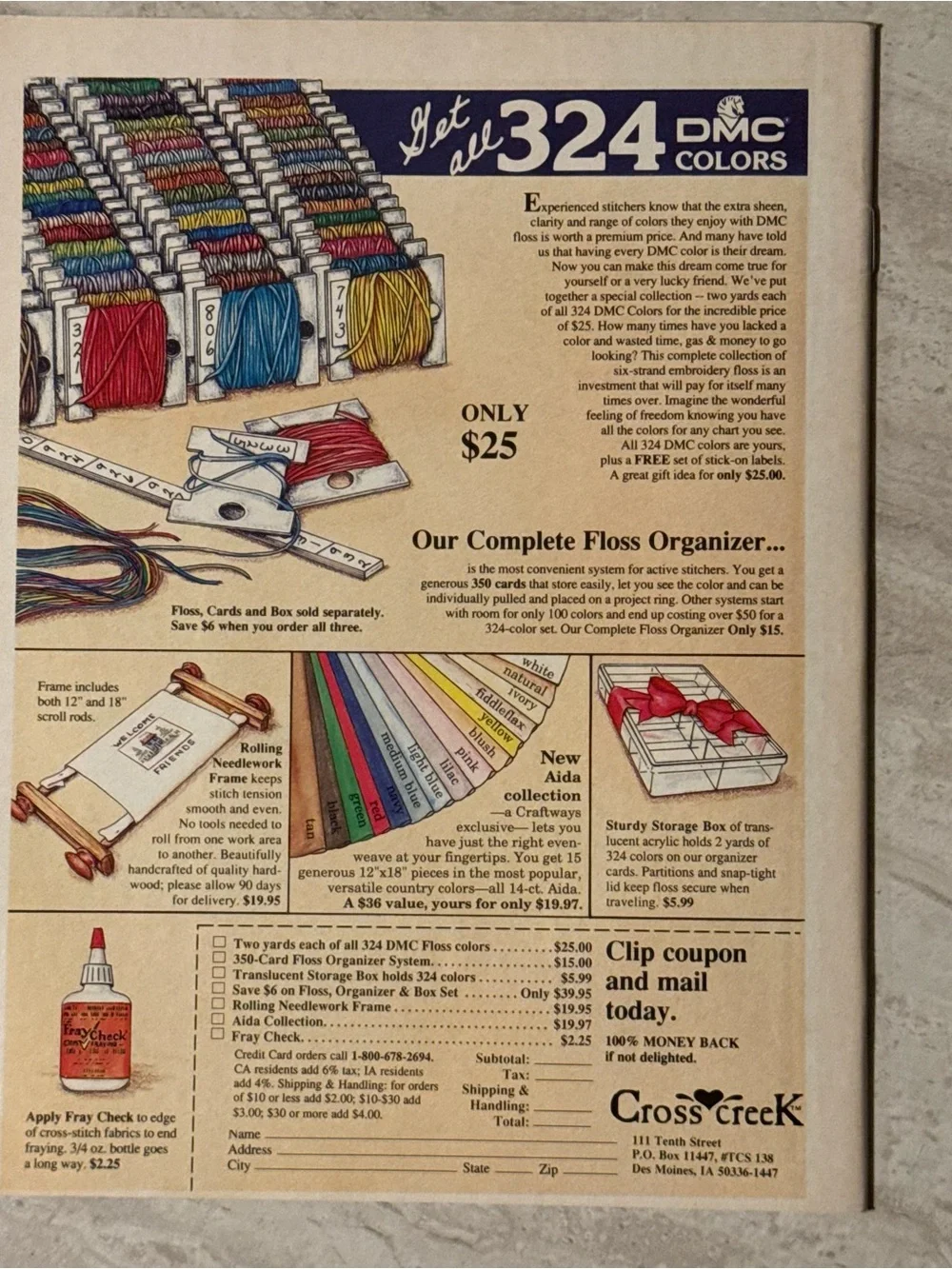 1989 Cross Stitch & Country Crafts Mag July/Aug Christmas Stockings